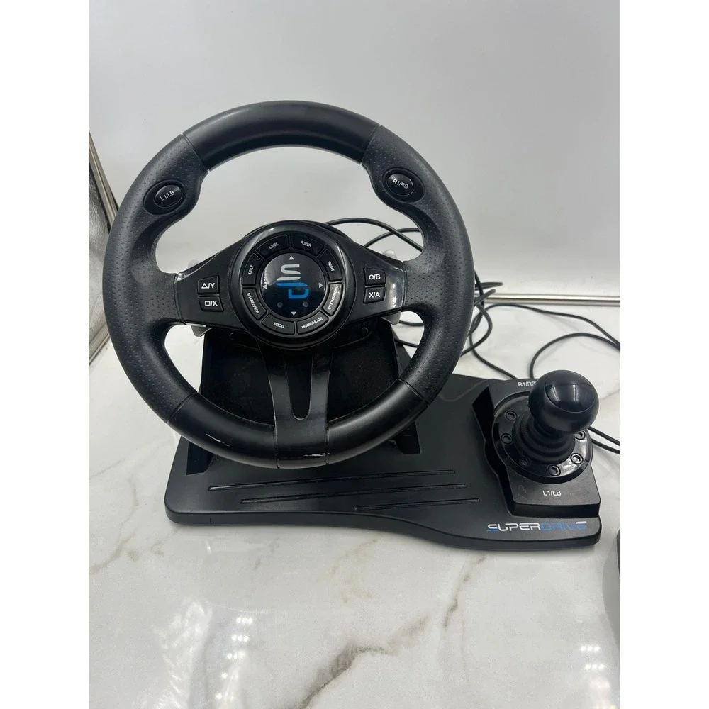 Superdrive GS 550 Racing Wheel Subsonic Gaming Steering Wheel Pedals Gear